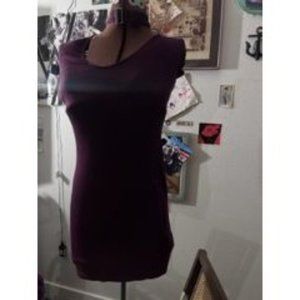 Burgundy choker mini dress